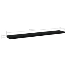 Load image into Gallery viewer, vidaXL Bookshelf Boards 4 pcs Black 23.6"x3.9"x0.6" Chipboard