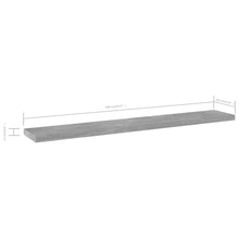 Load image into Gallery viewer, vidaXL Bookshelf Boards 8 pcs Concrete Gray 23.6"x3.9"x0.6" Chipboard
