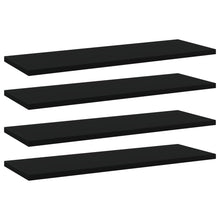 Load image into Gallery viewer, vidaXL Bookshelf Boards 4 pcs Black 23.6"x7.9"x0.6" Chipboard