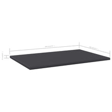 Load image into Gallery viewer, vidaXL Bookshelf Boards 8 pcs Gray 23.6"x15.7"x0.6" Chipboard