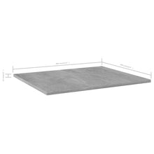 Load image into Gallery viewer, vidaXL Bookshelf Boards 4 pcs Concrete Gray 23.6"x19.7"x0.6" Chipboard