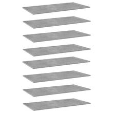 Load image into Gallery viewer, vidaXL Bookshelf Boards 8 pcs Concrete Gray 31.5"x7.9"x0.6" Chipboard