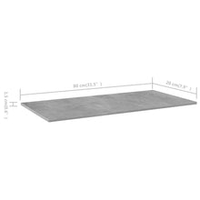 Load image into Gallery viewer, vidaXL Bookshelf Boards 8 pcs Concrete Gray 31.5"x7.9"x0.6" Chipboard
