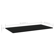 Load image into Gallery viewer, vidaXL Bookshelf Boards 8 pcs Black 31.5"x11.8"x0.6" Chipboard