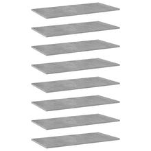Load image into Gallery viewer, vidaXL Bookshelf Boards 8 pcs Concrete Gray 31.5"x15.7"x0.6" Chipboard