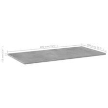 Load image into Gallery viewer, vidaXL Bookshelf Boards 8 pcs Concrete Gray 31.5"x15.7"x0.6" Chipboard