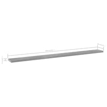 Load image into Gallery viewer, vidaXL Bookshelf Boards 8 pcs Concrete Gray 39.4"x3.9"x0.6" Chipboard