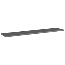 Load image into Gallery viewer, vidaXL Bookshelf Boards 4 pcs High Gloss Gray 39.4"x7.9"x0.6" Chipboard