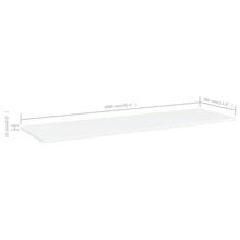 Load image into Gallery viewer, vidaXL Bookshelf Boards 4 pcs White 39.4"x11.8"x0.6" Chipboard