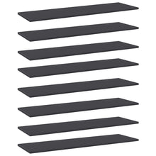 Load image into Gallery viewer, vidaXL Bookshelf Boards 8 pcs Gray 39.4"x11.8"x0.6" Chipboard