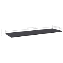 Load image into Gallery viewer, vidaXL Bookshelf Boards 8 pcs Gray 39.4"x11.8"x0.6" Chipboard
