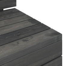 Load image into Gallery viewer, vidaXL 5-osainen puutarhan lavasohvasarja täysi mänty tummanharmaa